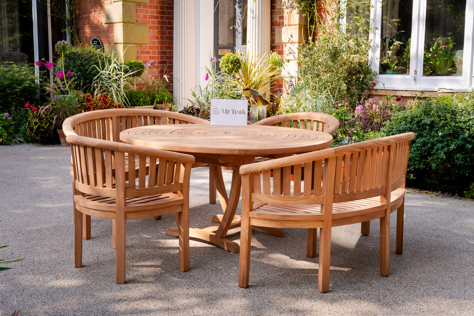 The Aspley Six seat Teak Garden Furniture Set Mr Teak