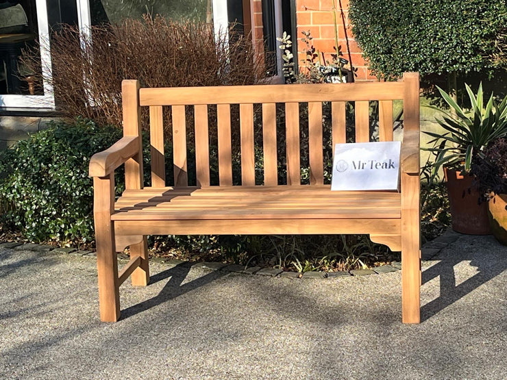 Hardwick Two Seat Teak Bench Extra Thick