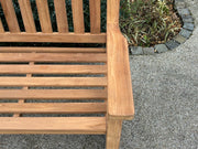 Wimbledon Three Seat Teak Bench Extra Thick