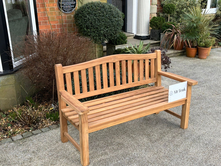 Wimbledon Three Seat Teak Bench Extra Thick