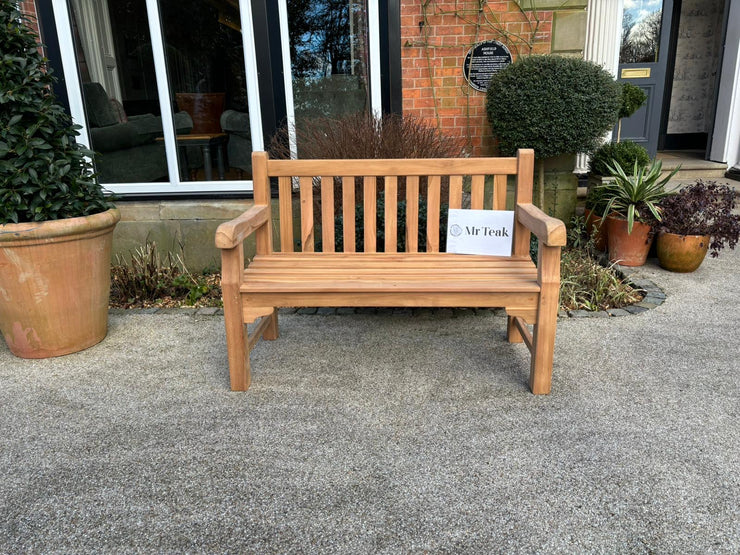 Hardwick Two Seat Teak Bench Extra Thick