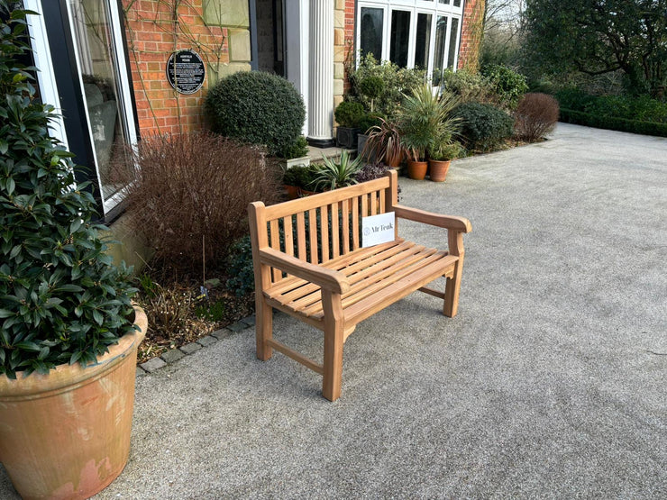 Hardwick Two Seat Teak Bench Extra Thick