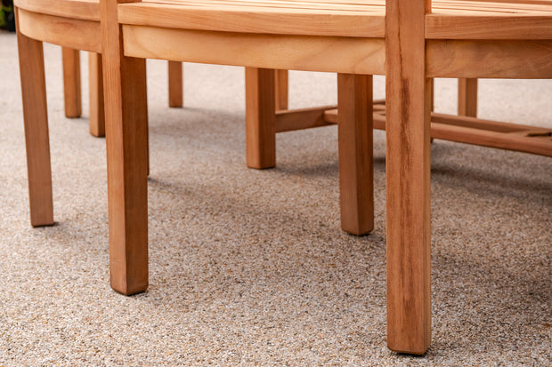 The Esher Six Seat Teak Table & Chair Outdoor Garden Furniture Set