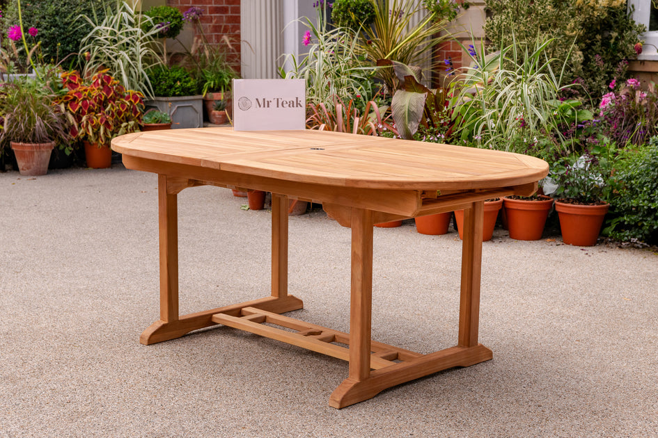 The Grange Six Seat Teak Table & Chair Outdoor Garden Furniture Set ...