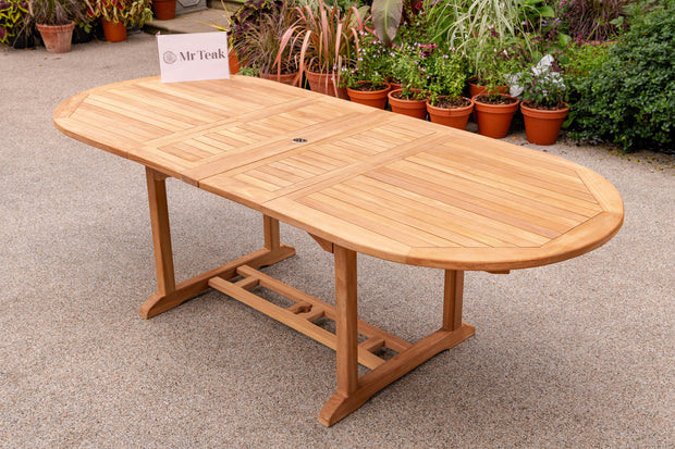The Bowness Six Seat Teak Table & Chair Outdoor Garden Furniture Set