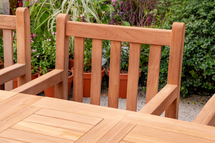 The Beaulieu Six Seat Teak Table & Chairs Outdoor Garden Furniture Set