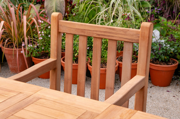 The Beaulieu Six Seat Teak Table & Chairs Outdoor Garden Furniture Set