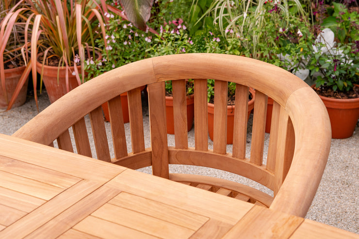 The Beverley Six Seat Teak Outdoor Garden Furniture Set