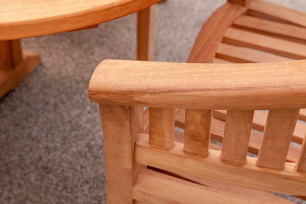 The Grange Six Seat Teak Table & Chair Outdoor Garden Furniture Set