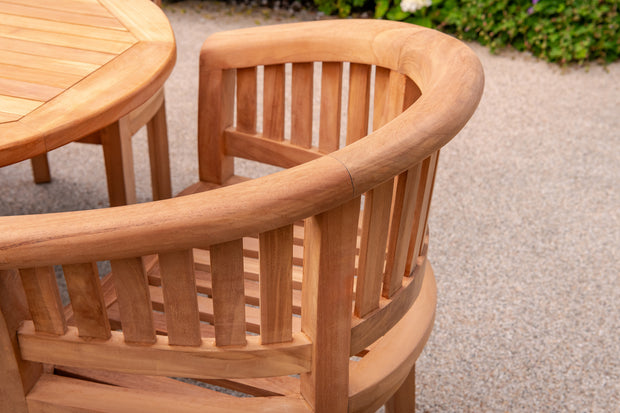 The Grange Six Seat Teak Table & Chair Outdoor Garden Furniture Set