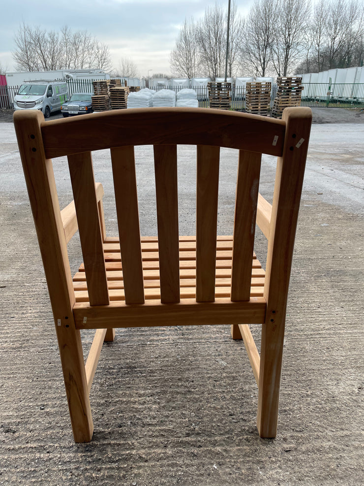 Blenheim Teak Arm Chair - Ex display - WATER STAINED!