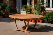 The Ascot eight Seat Teak Table Garden Furniture Set