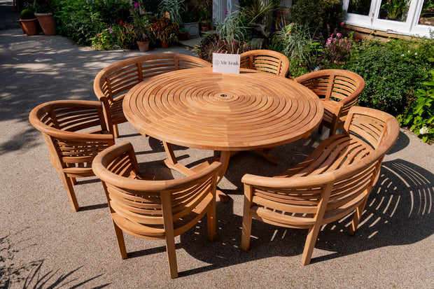 The Woburn Eight seat Teak Garden Furniture Set