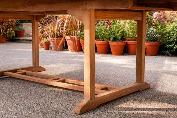 The Esher Six Seat Teak Table & Chair Outdoor Garden Furniture Set