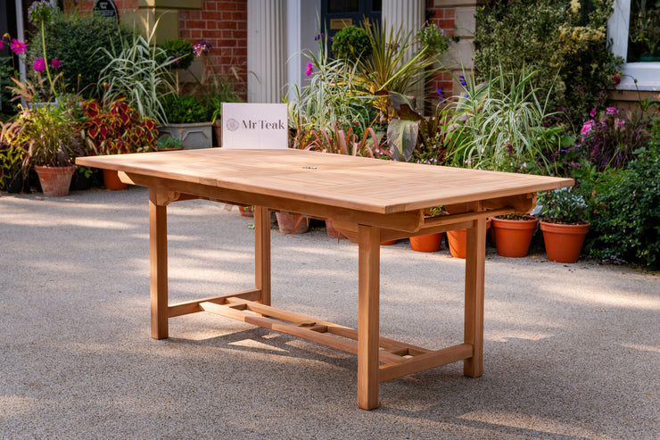 The Chartwell Rectangle Extending Teak Table