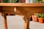 The Ripple Teak Table 120cm