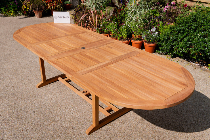The Blenhiem Ten Seat Teak Outdoor Garden Table