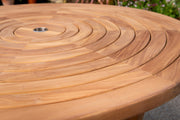 The Ripple Teak Table 120cm