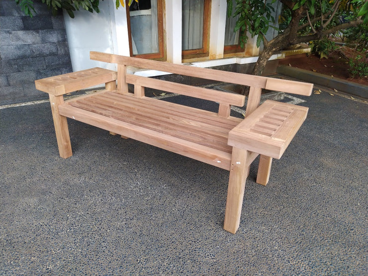 The Nara Three seat Teak Bench