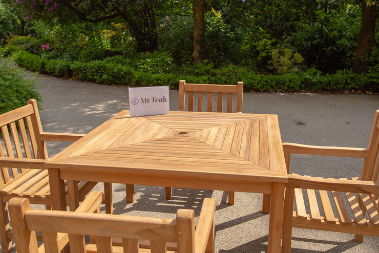 The Kensington Four Seat Teak Garden Furniture Set