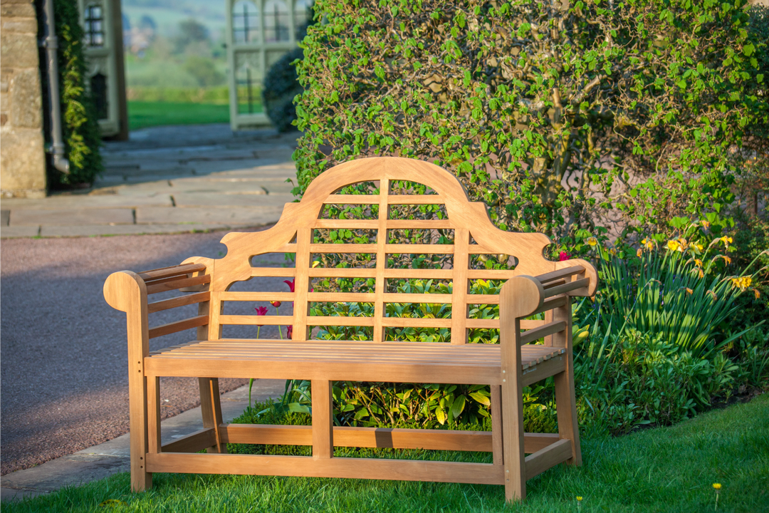 Teak garden bench sale sale