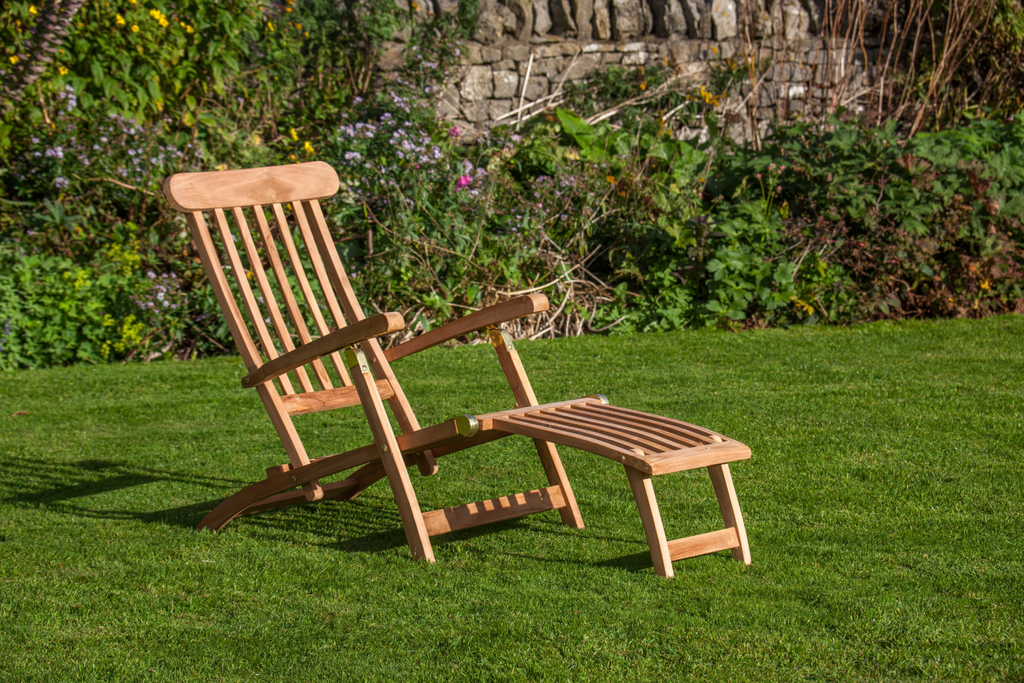 Teak garden steamer chairs sale