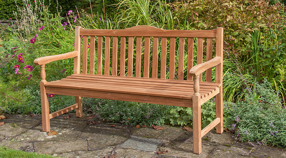 Levens Three Seat Teak Memorial Bench – Mr Teak